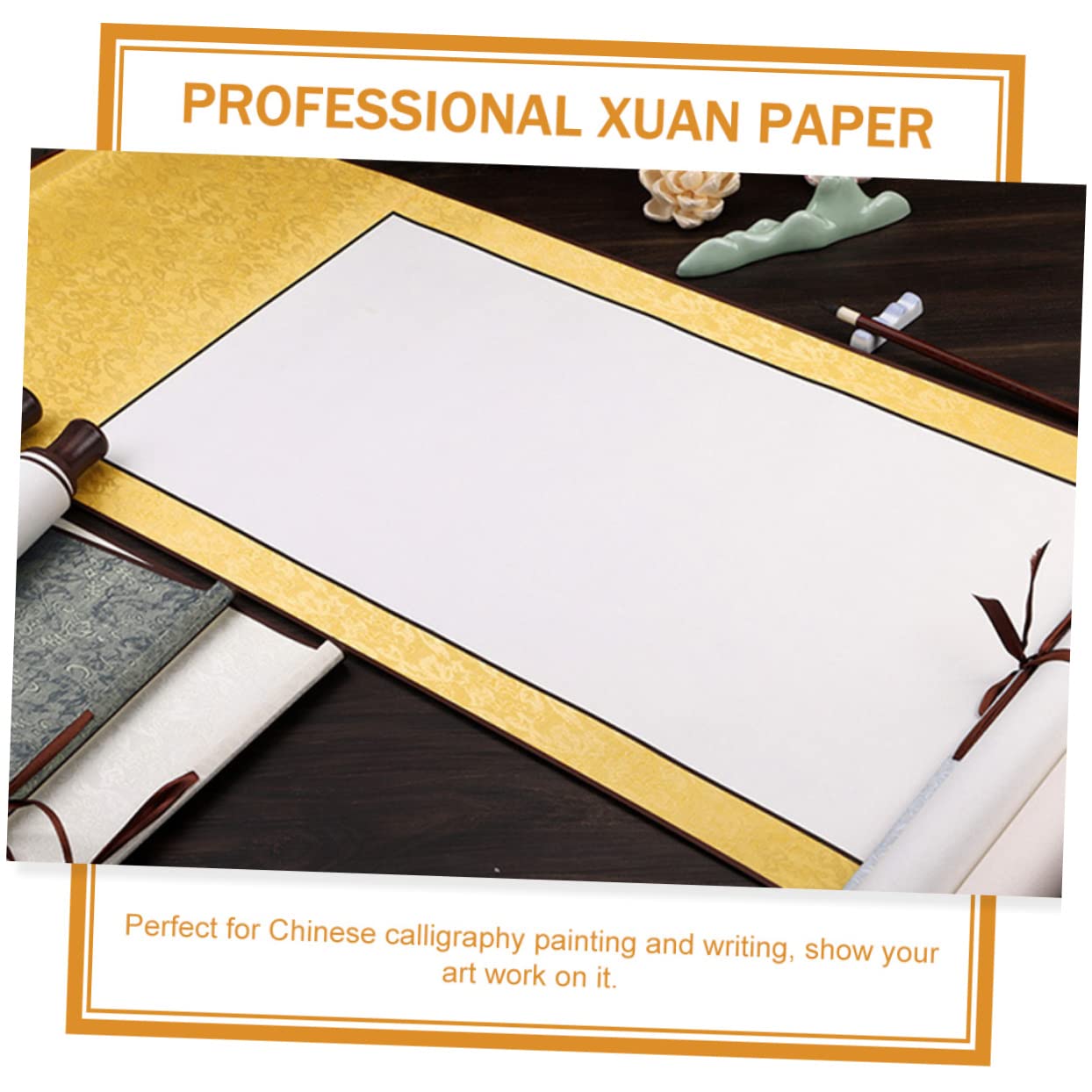 EXCEART 3piezas Papel De Caligrafía Profesional De Xuan Para Escritura y Pintura Diseño Ligero y Portátil Accesorio Para Decoración De Paredes