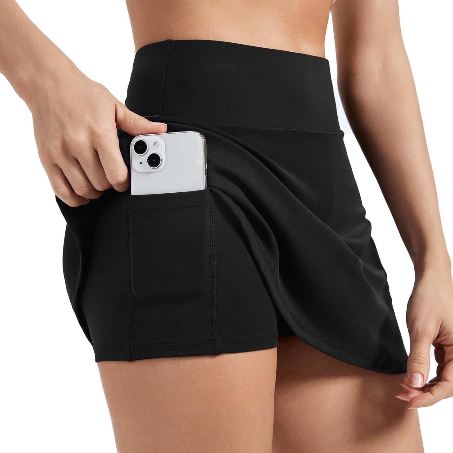 Blaosn Womens Mini Tennis Skirt Workout Athletic Golf Short Pencil Skirts Skort with Pockets Slit Cute Clothes Summer - Image 5