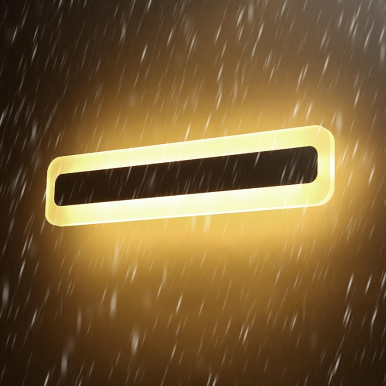 Aplique de pared LED blanco rectangular de 40cm iluminacion impermeable para bano 8