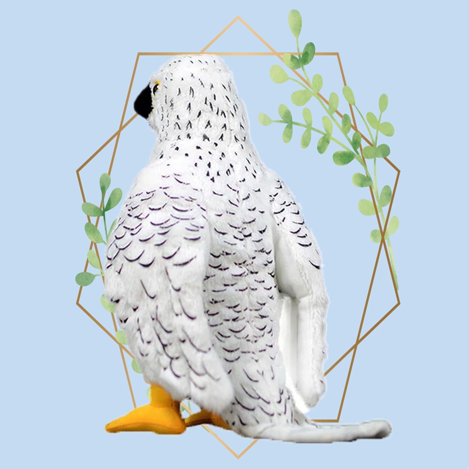 lilizzhoumax White Gyrfalcon Plush Toy 25cm/9.8” - Image 4