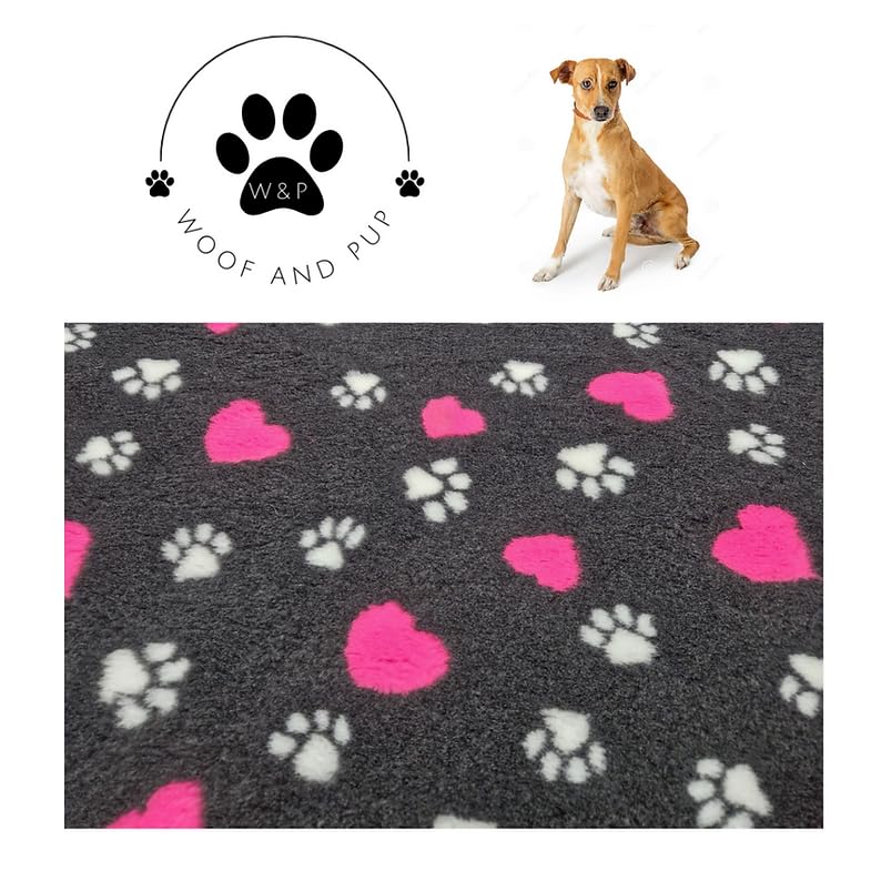 WOOF AND PUP Non-Slip Vet Bedding, Washable, Quick Drying, for Dogs Puppies, Cats, Rabbits & Small Pets - Image 2