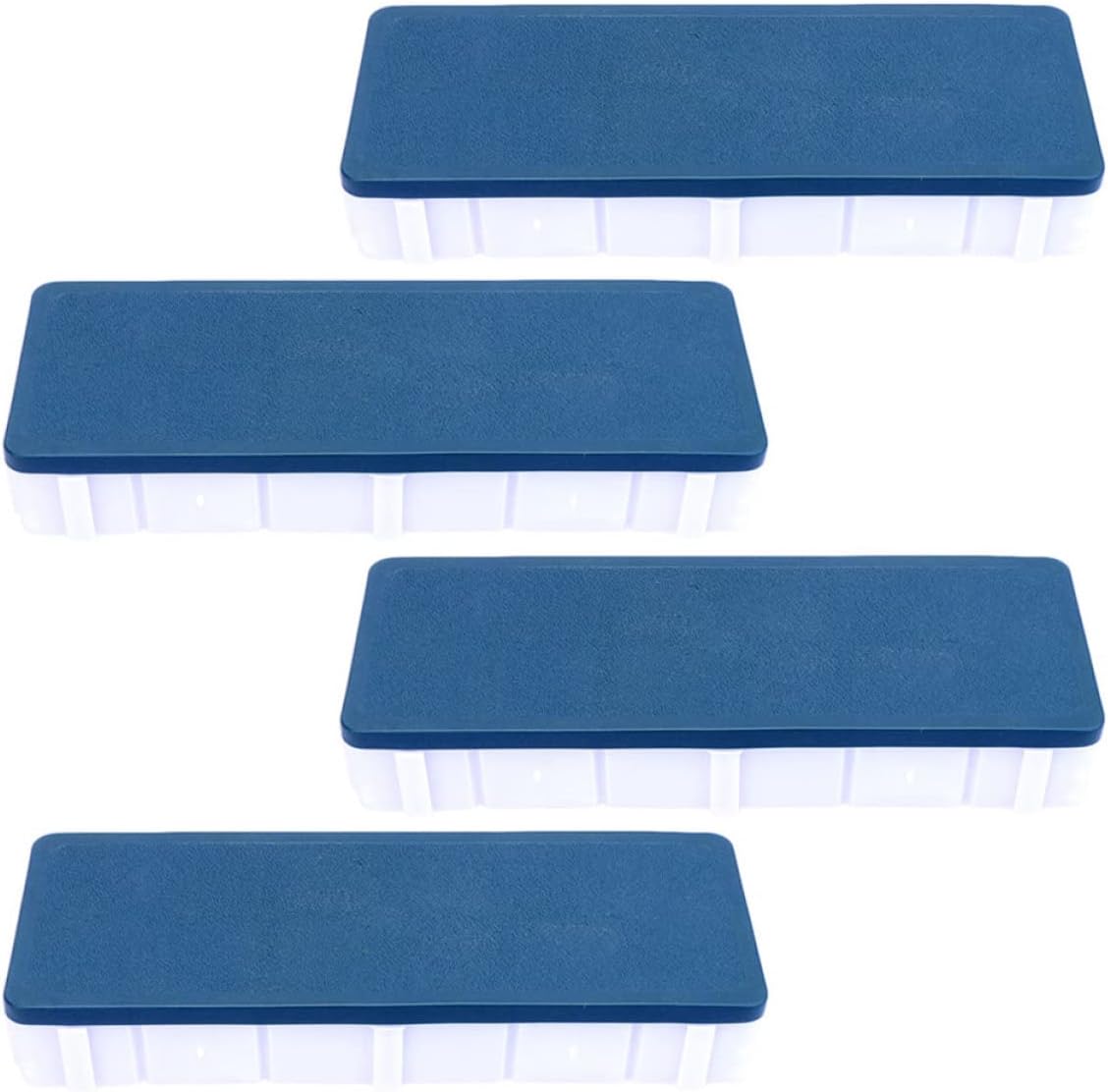 4pcs Plastic Paint Palette Set for Artists Soft Cover Mixing Trays Square Design for Watercolor and Acrylic Paints for Craft Projects and Painting Parties