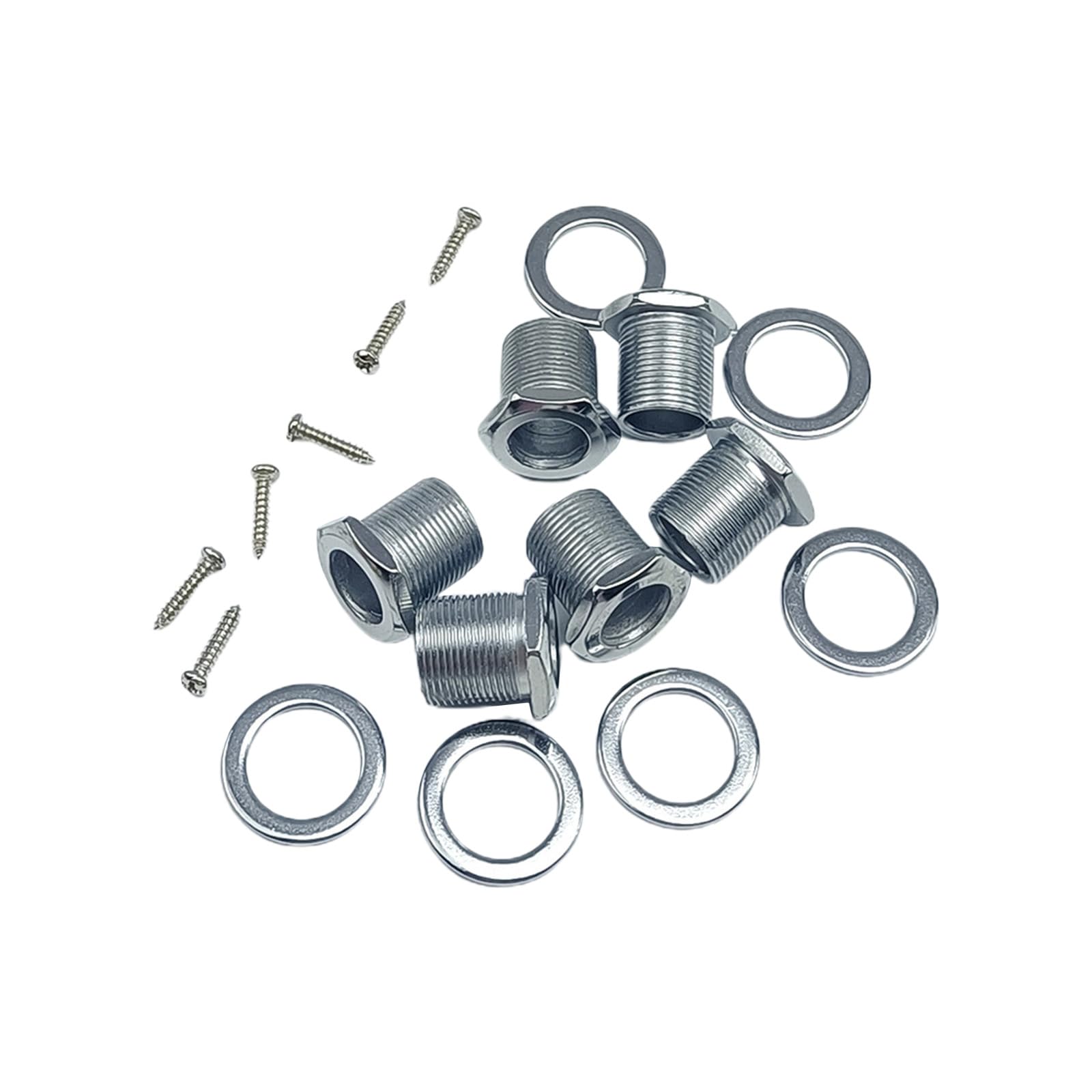 IWOMA Bass Tuning Pegs Washers Screws and Bushings Set Bass Tuner Bushings Washers Screws Sealed Tuning Pegs Hardware