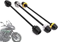 Vista 3 de MC MOTOPARTS Compatible con Z900 RS Café 2018-2019 Titanio eje rueda delantera horquilla Sliders Protectores Crash Protector