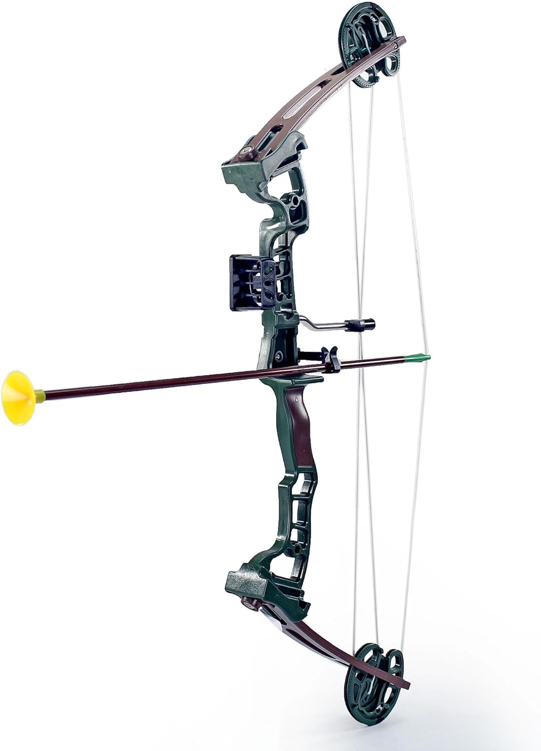 Archery Compound Bow and Arrow Training Set - with 3 Target-Tip Arrows and Big Target Board for Skill Development and Recreational Practice