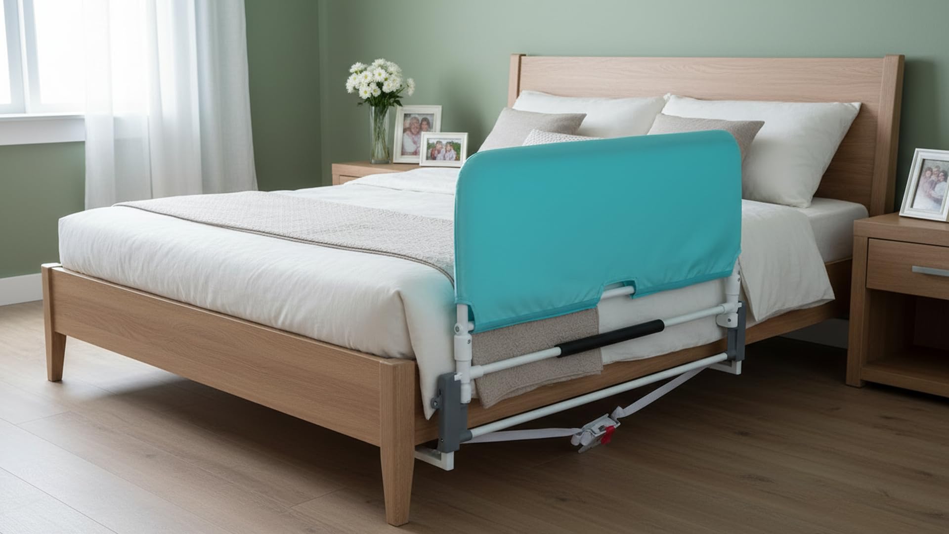 Ausilium Sponda Letto Pieghevole Ribaltabile con Parasponda Universale