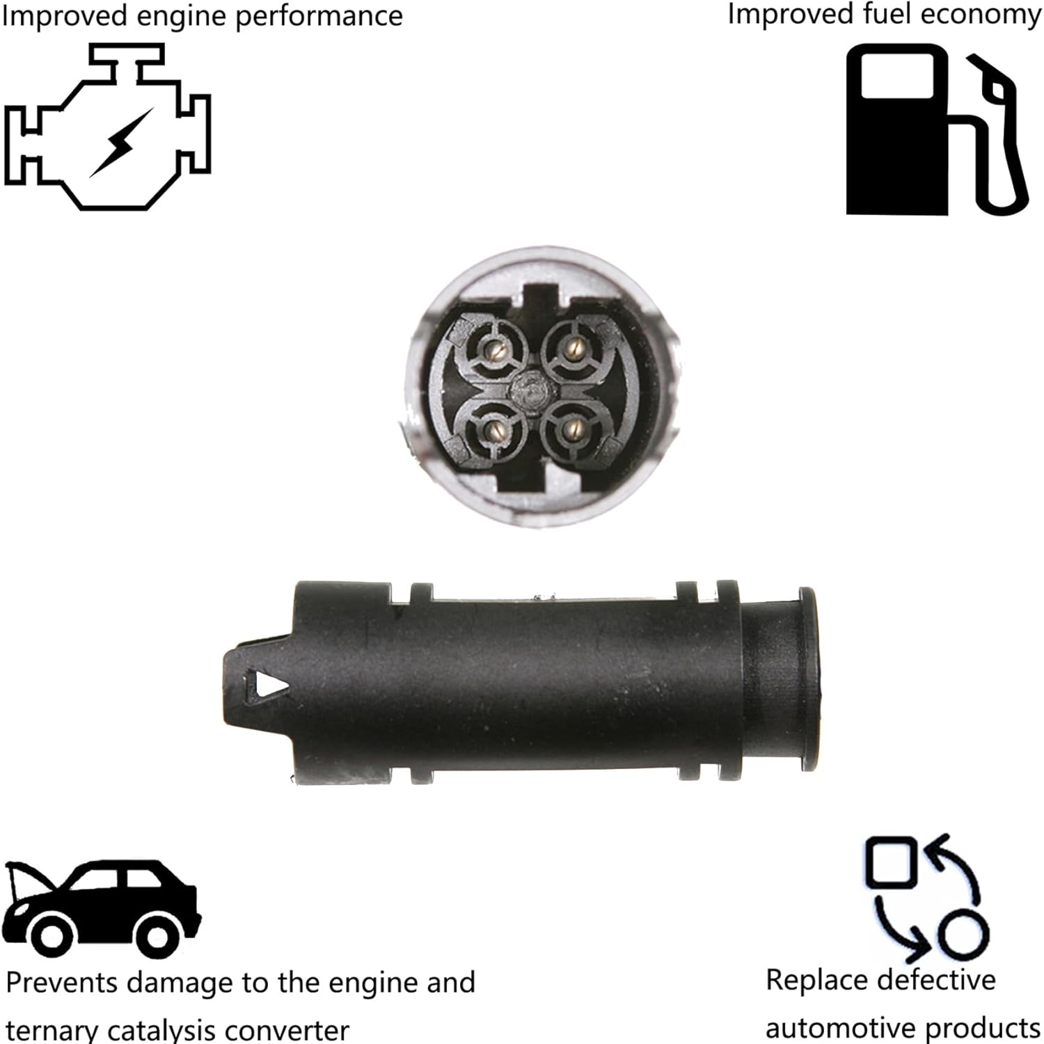 Dropwater Downstream Rear O2 Oxygen Sensor Replacement for Bmw 320I 323Ci 323I 325Ci 325Xi 328Ci 330Ci 330Xi 525I 528I 530I,Replaces#234-4683 15109 75-3279 ES10857 SG899