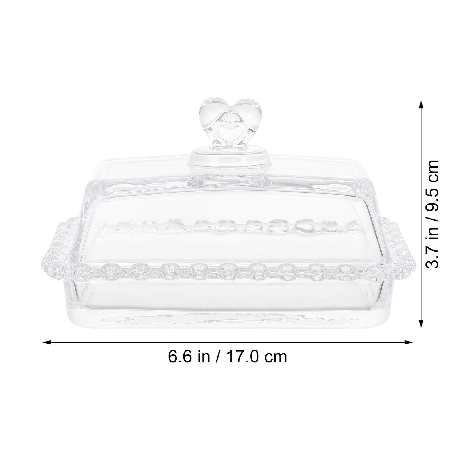 Plato para Pastel con Tapa de Vidrio Transparente Bandeja Cuadrada para Postres y Dulces Soporte para Tartas con Cúpula Antipolvo Adecuado para Fiestas y Celebraciones