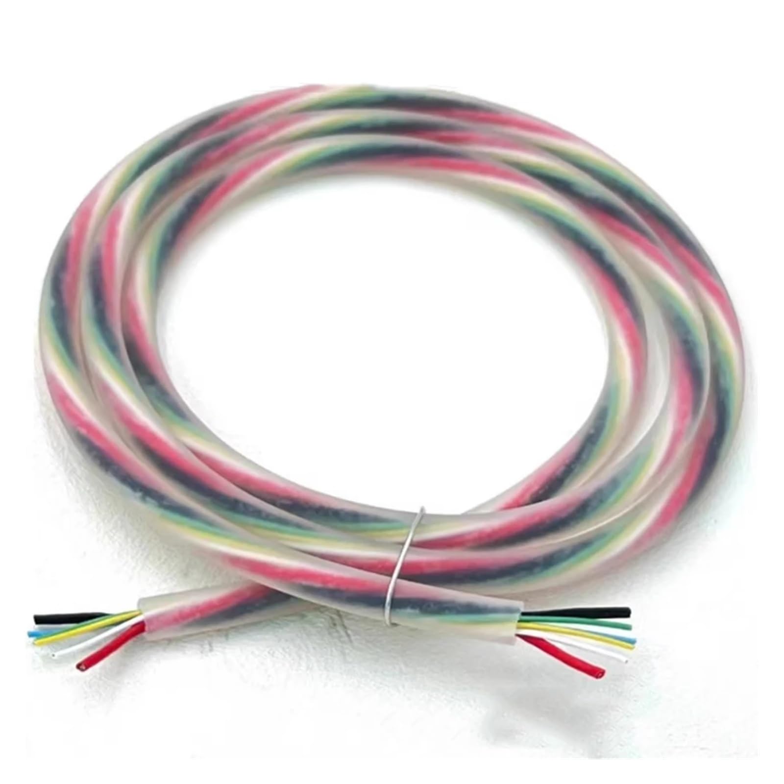 silikonowy przewód elektryczny, Silikonowy kabel ładujący USB-C 6-żyłowy 120 W PD z osłoną grafenową, wielokolorowy, 0,5-1,0 m(Yellow,1.0 METER-6CORE OD 6MM)