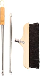 OSALADI Horse Hair Broom Soft Bristle Broom Tile Cleaning Brush Indoor Broom Household Brooms Outdoor Broom Heavy Duty Broom Household Cleaning Wooden House Floor Plastic