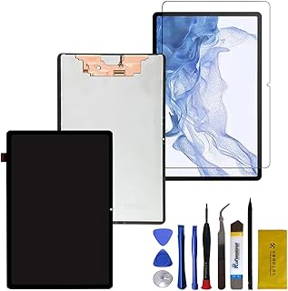 LCD Display Screen Replacement Digitizer Parts for Samsung Galaxy Tab S8 SM-X700 SM-X706 X700U X706N X706B 10.9" LCD Display Touch Screen Digitizer with Tool