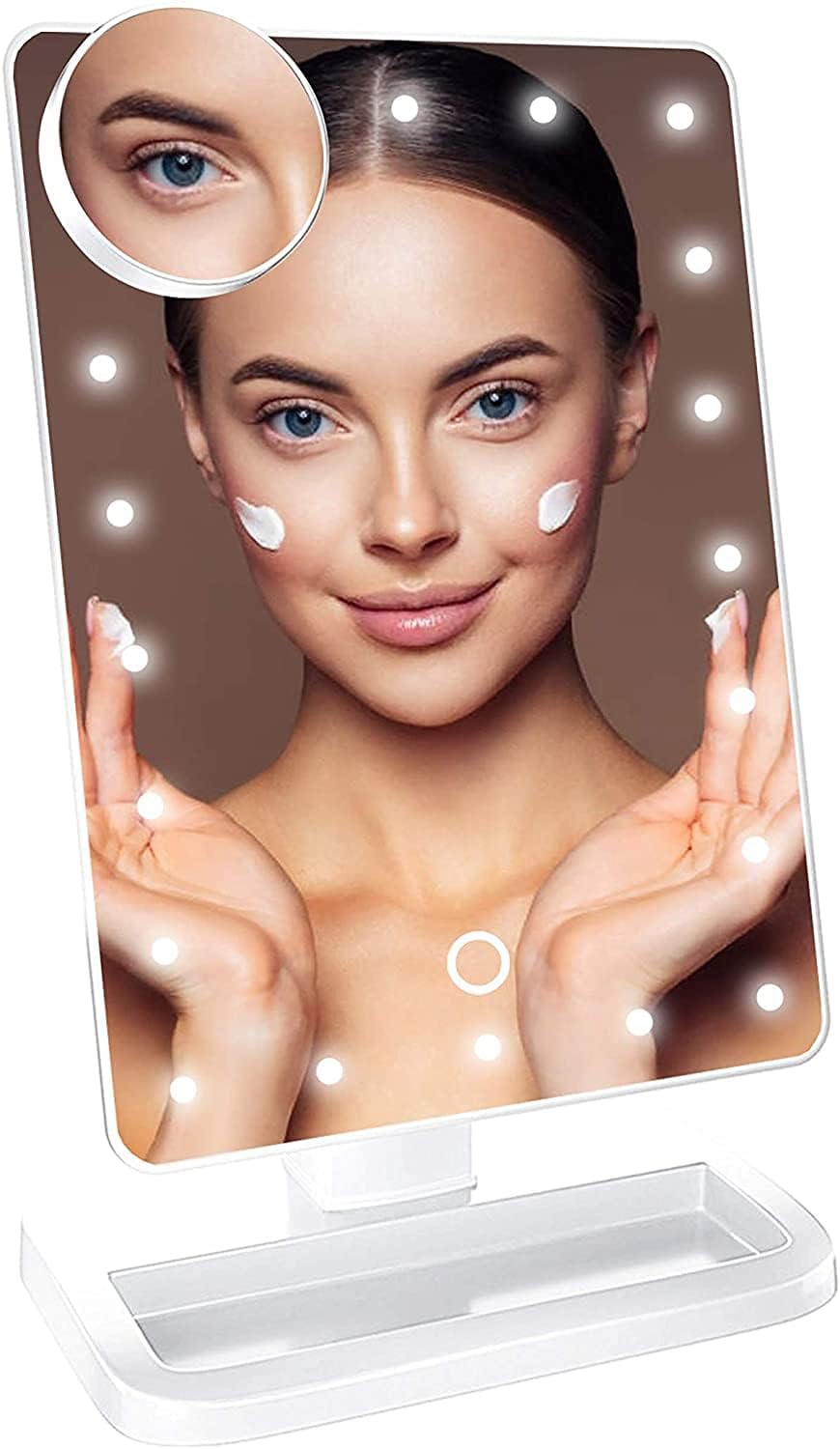 Hansong Makeup Mirror with Lights and Bluetooth TriFold