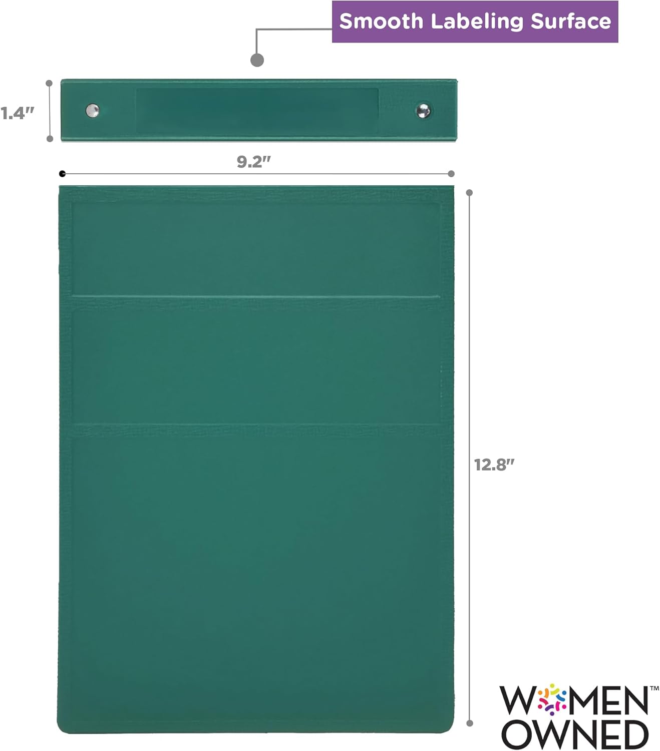 Carstens 1-Inch Heavy Duty 3-Ring Binder - Top Opening, Teal, Durable Plastic, No-Gap Rings, Waterproof Cover, No Pockets, Holds 125 US Letter Sheets, BPA-Free, Made in USA (8761-3R), Case of 18