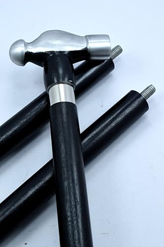 LAMROZ Bastón con hermoso mango de martillo bastón para caminar unisex el mejor artículo de regalo 37 pulgadas