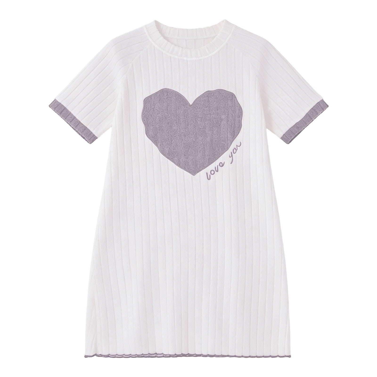 Ropa de Dormir acogedora de Temporada, Suave y Agradable para la Piel, con Camiseta de Manga Larga y Pantalones Cortos/Largos para Estar en casa.
