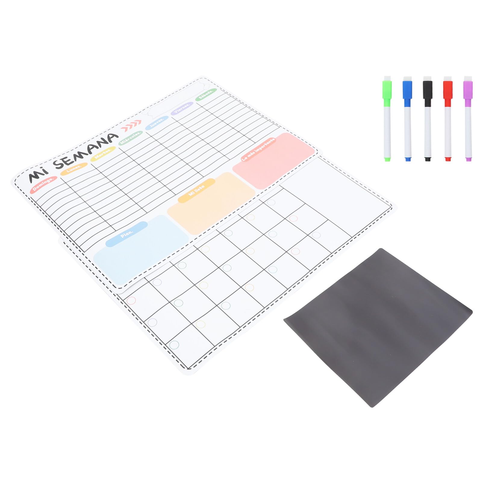 ifundom 1 Set Calendario Del Frigorifero Pianificare Il Promemoria Del Calendario Piano Magnete Settimanale Magnetico Programmare Il Decorare Rimovibile Animale Domestico