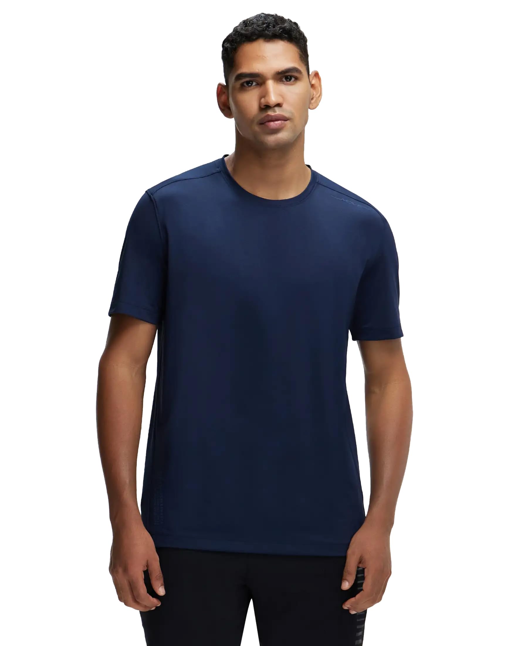 MV37 Men's Recycled Microfiber Elastane Stretch Fabric Round Neck Half Sleeve T-Shirt with Stay FreshTreatment-image-12