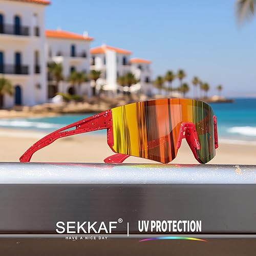 Miniatura 3 de Gafas de sol deportivas para jóvenes, para béisbol y softbol, para niños y niñas de 6 a 12 años, gafas de sol para ciclismo, ligeras