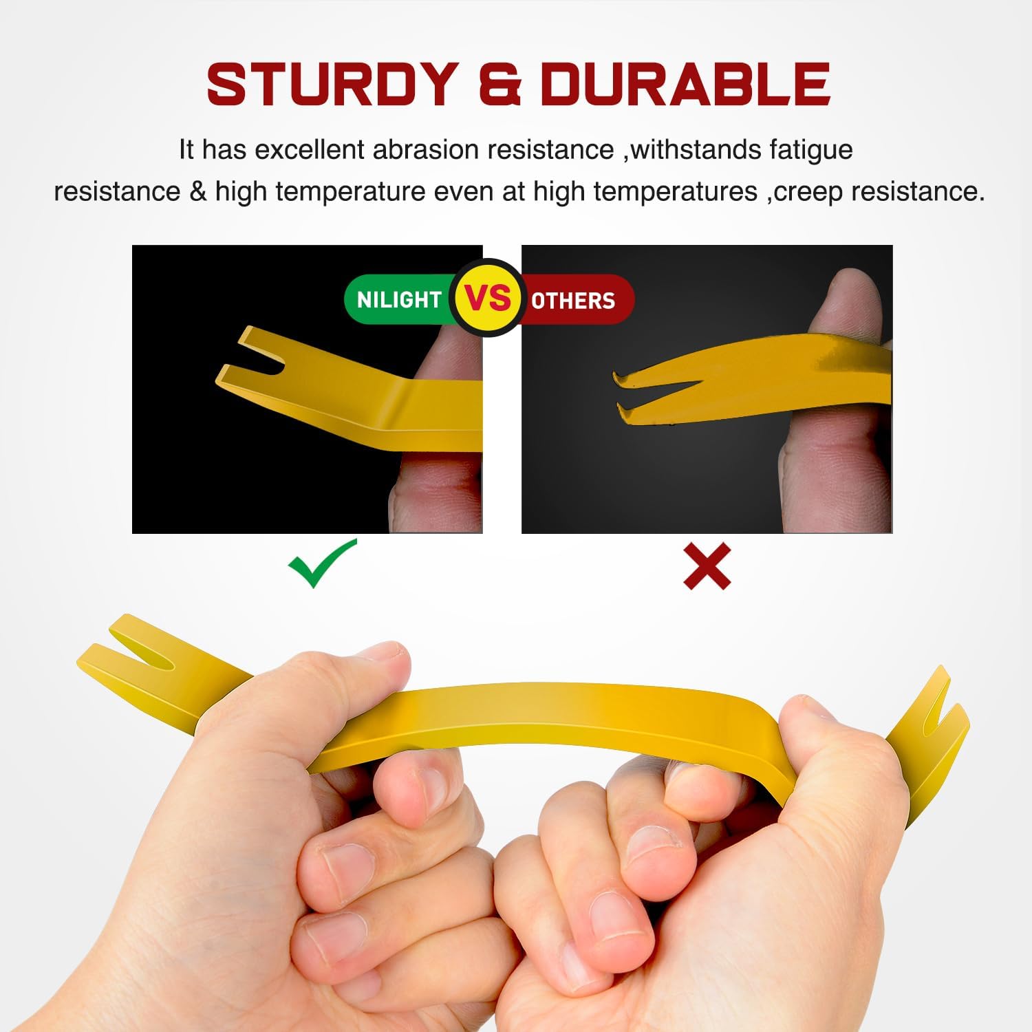 Nilight 8PCS Auto Trim Removal Tool Kit No-Scratch