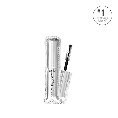 tarte lights, camera, lashes platinum volumizing mascara Black Tinted Peptide Lash Serum mascara for Volume & Length, Smudge-Proof, Flake-Free, Vegan & Cruelty Free