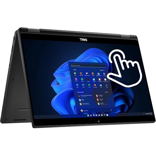 Dell Latitude 7390 13.3" FHD Touch 2-in-1 Laptop, Intel Core i7-8650U Upto 3.6GHz, 16GB RAM, 1TB NVMe SSD, DisplayPort via USB-C, HDMI, Wi-Fi, Bluetooth, Windows 11 Pro (Renewed)
