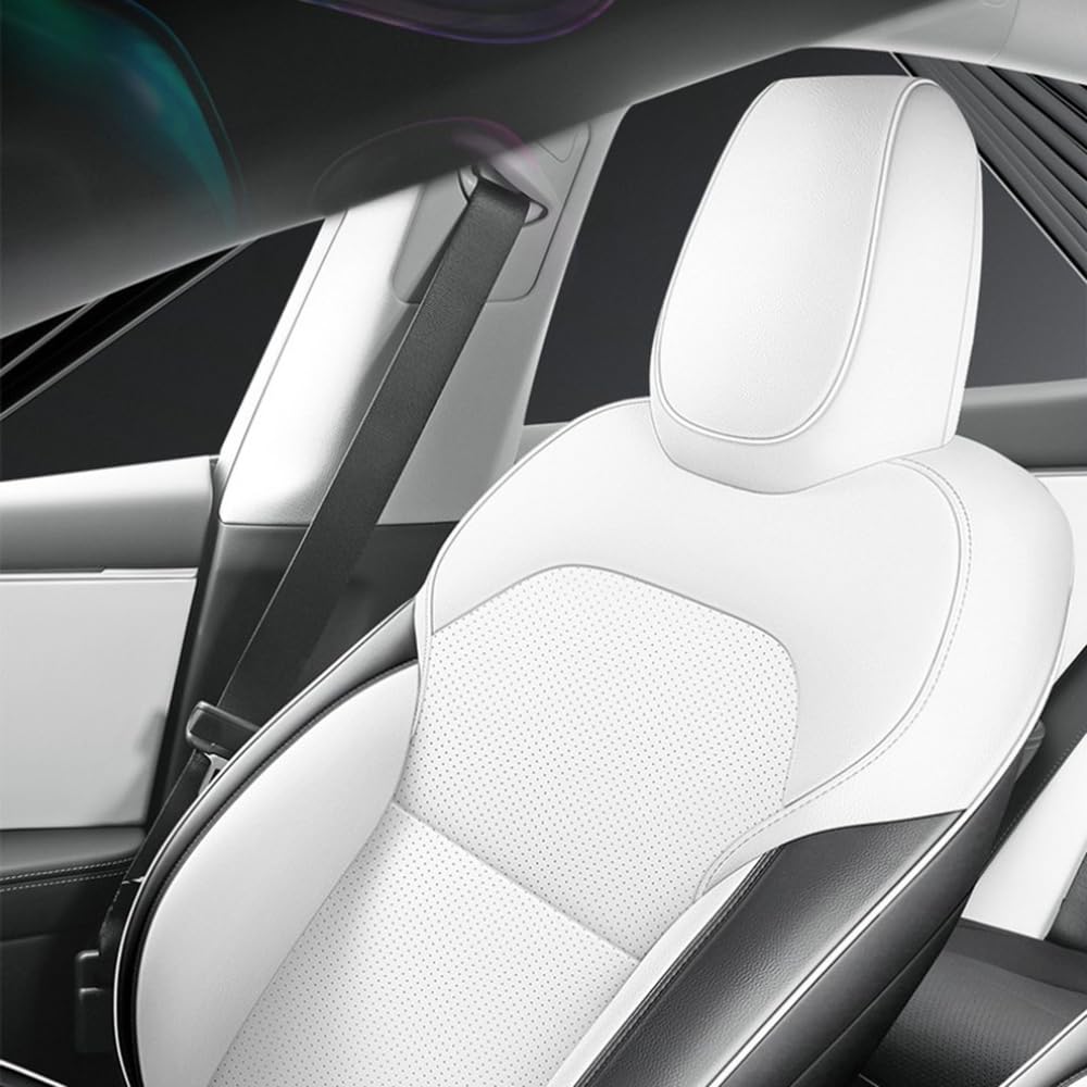 ZUMAHA Coche Funda Asiento para Tesla Model 3 Highland 2024 Cubreasientos Soportes y Fundas Interior Protector Accesorios,Blackstyle