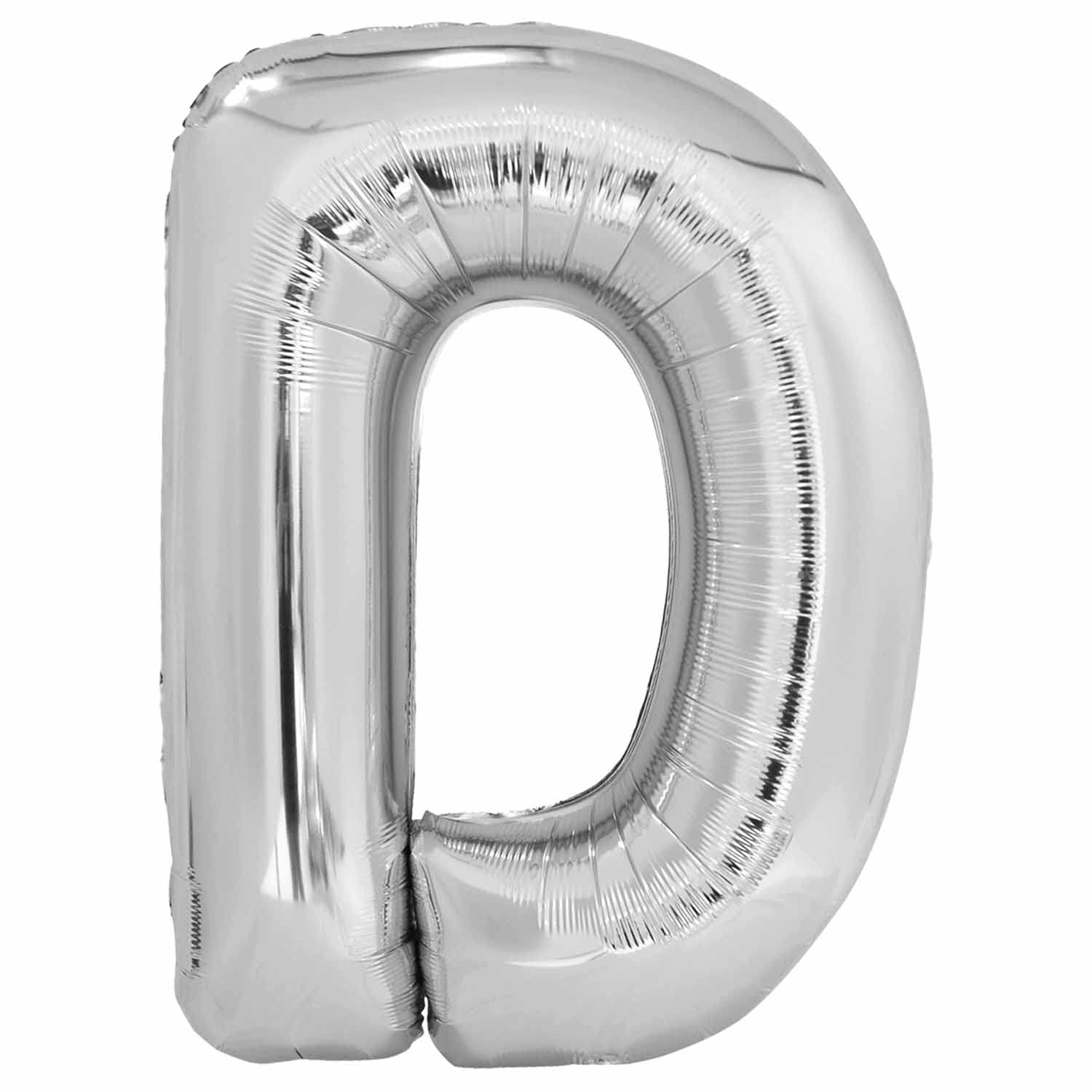 Amscan 9915598 Large Letter 'D' Silver