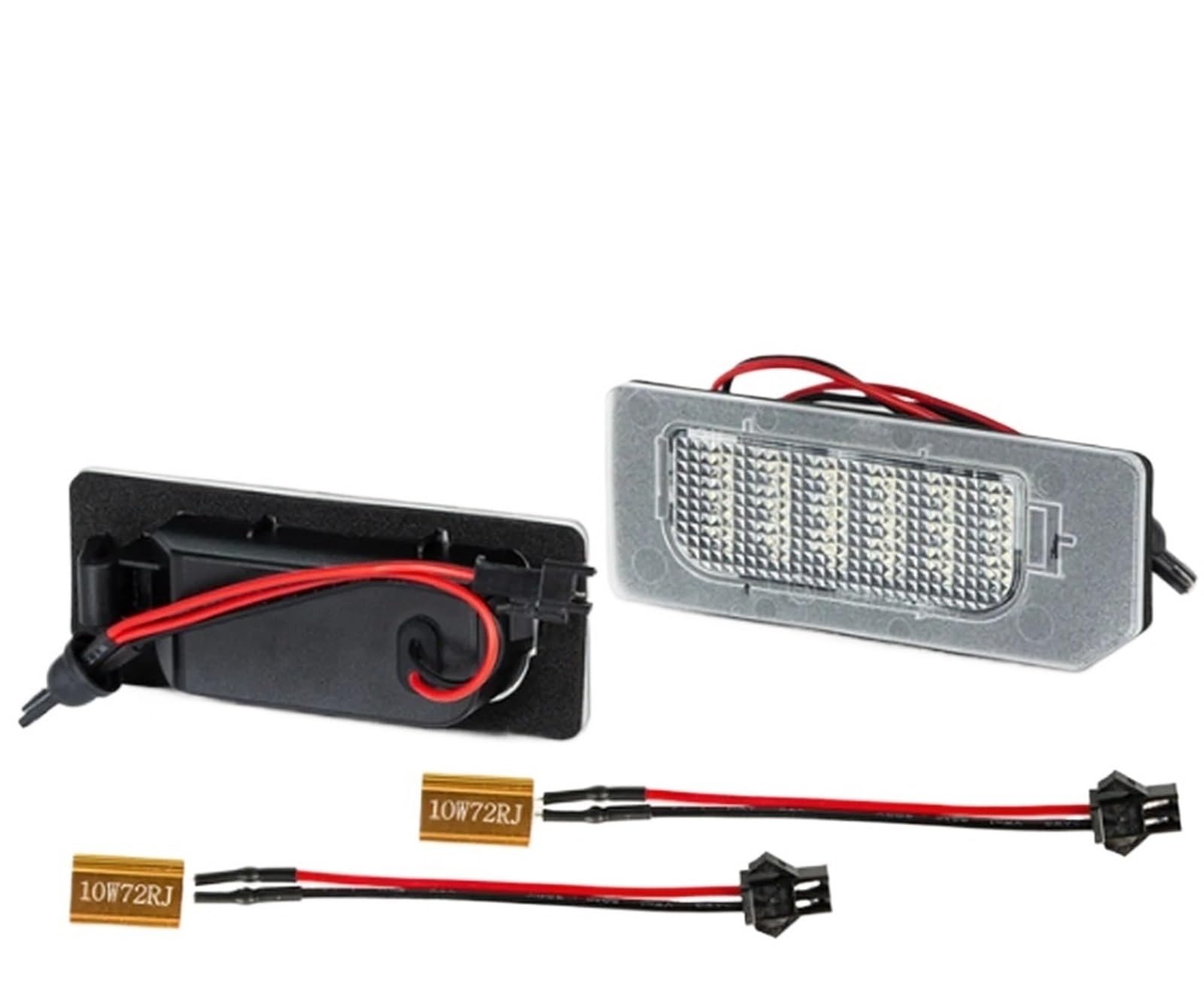 Luces matrícula LED blancas de alta intensidad 6000K para Mitsubishi Outlander Sport sin fallo 7