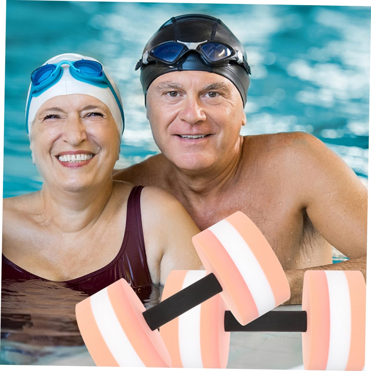 Abaodam 4 Pièces Haltères Flottants Eva pour Piscine de Poids pour Exercices Aquatiques Améliorez Votre Force et Eau Accessoires de Fitness Aquatique pour Adultes