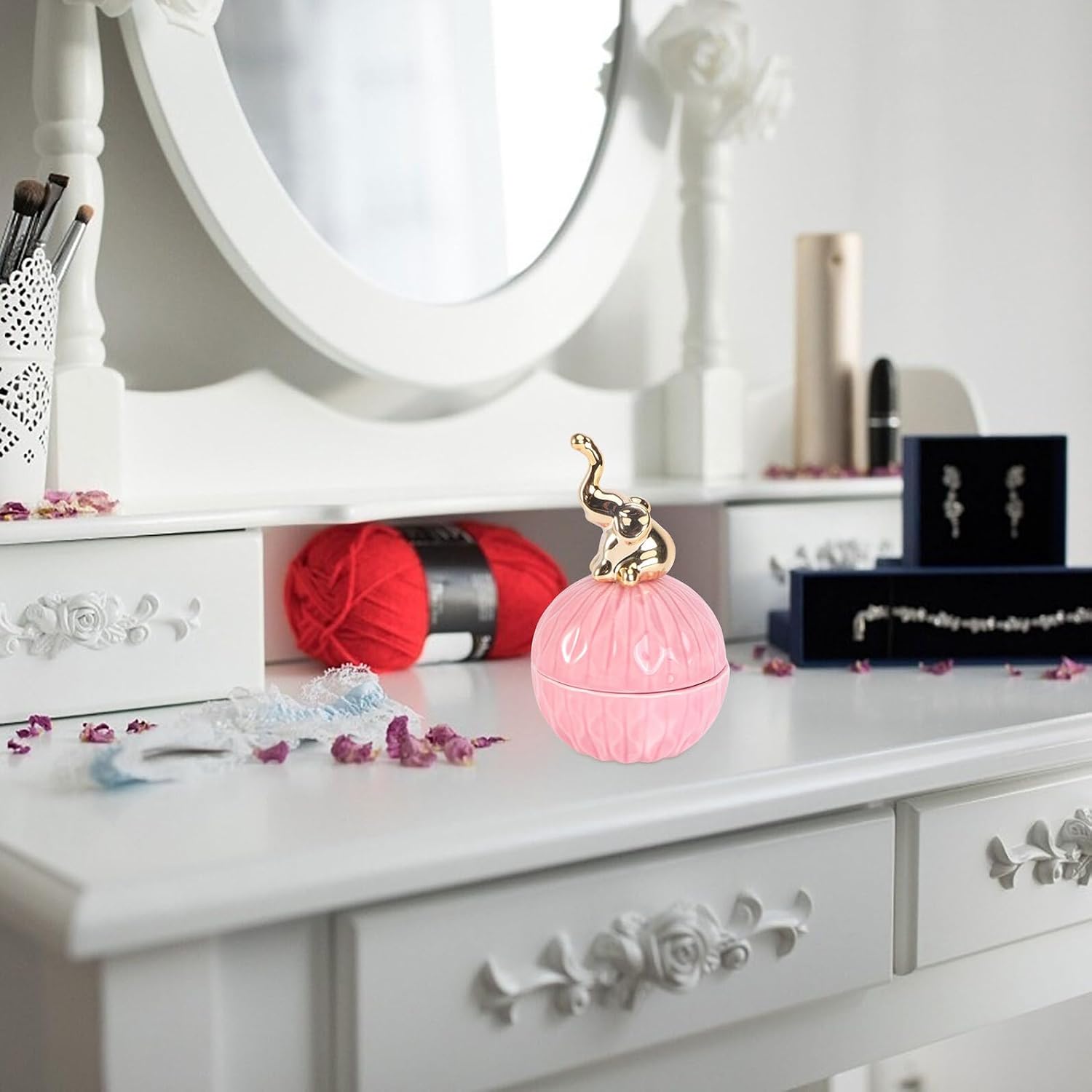 Xmas Creative Ceramic Jewelry Storage Box for Bracelets and Earrings image 5