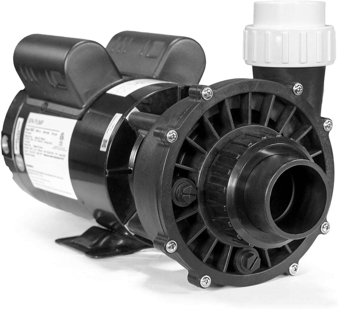 XtremepowerUS Bomba de spa de alto flujo 3.0HP de 230 voltios, bomba de descarga lateral, bañera de hidromasaje circulante de entrada de 2 pulgadas,