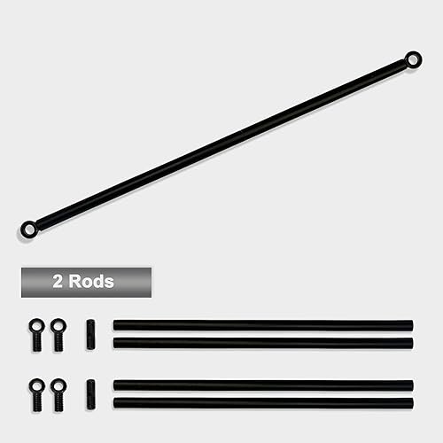 Miniatura 6 de Alion Home Barras de metal con peso de alta resistencia con trabillas para los ojos para cubiertas de pérgola, cubiertas de toldo de patio, paneles