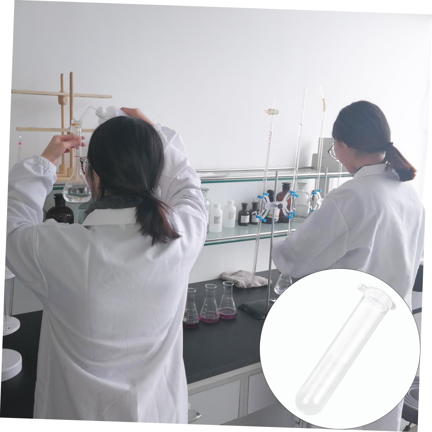 iplusmile Provette per Centrifuga in Plastica da 10 Ml Scala Graduata, 200 Pezzi, per Esperimenti di Misura e Uso Artigianale in Laboratorio