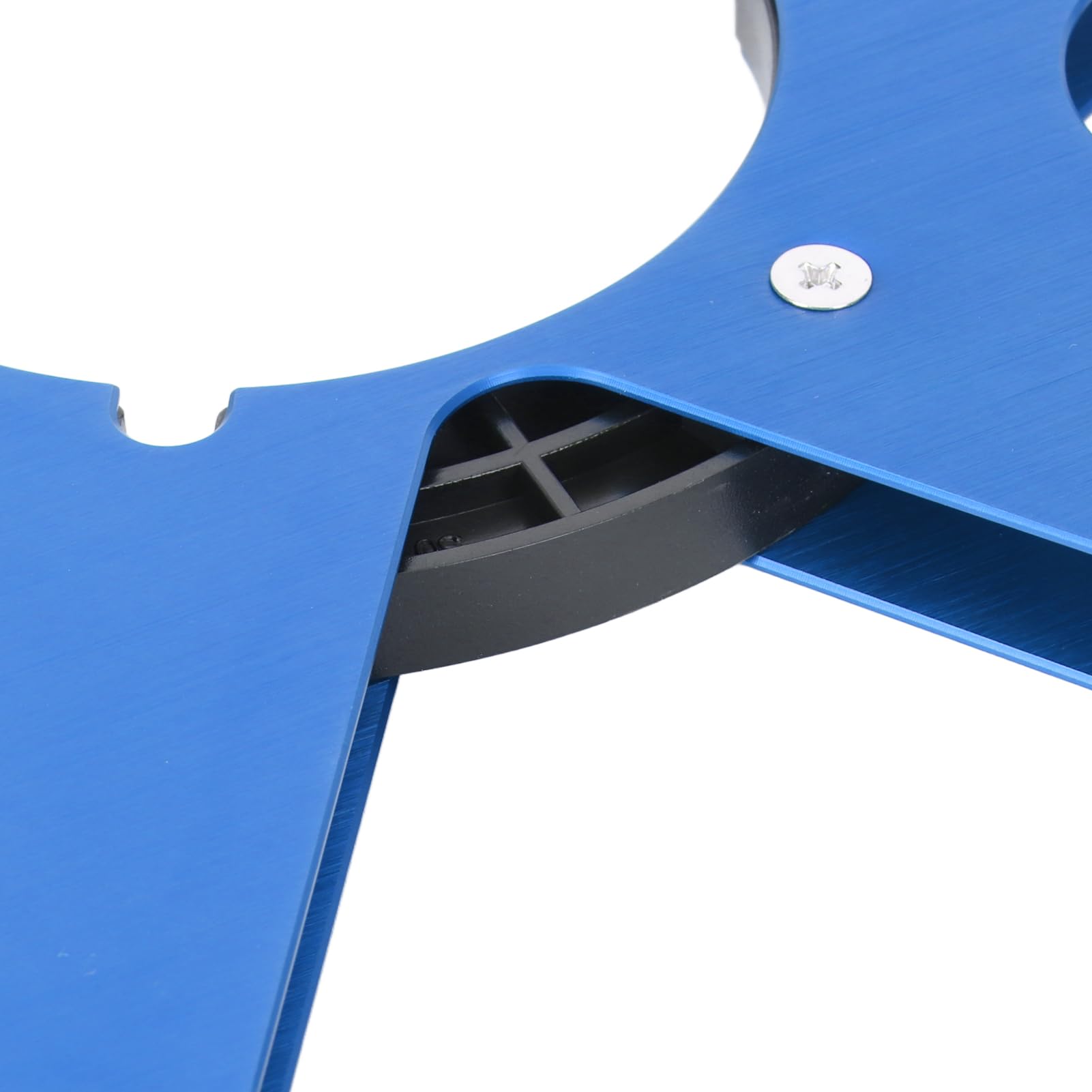1/4 10,5 Zoll Leere Bandspule, Rolle-zu-Rolle-Band, Aluminiumlegierung, 6 Löcher, Universelle Öffnung, Maschinenteil, Leere Aufwickelspule für REVOX Studer (Blau)