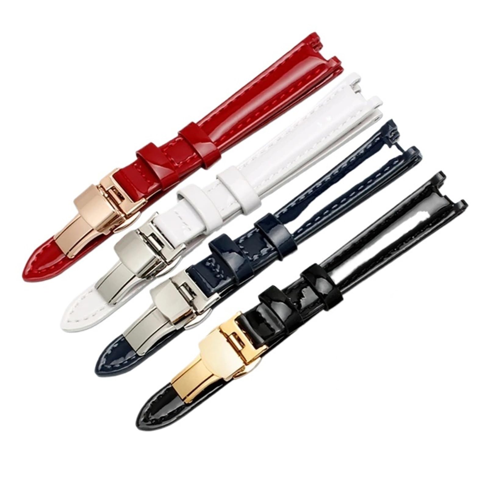 Genérico NASUNJIA Correa De Reloj Cuero Genuino Compatible Con Tissot 1853 Flamenco T094 For Mujer, Serie .210, Suave Y Cómoda, Correa Cóncava-convexa 12 Mm