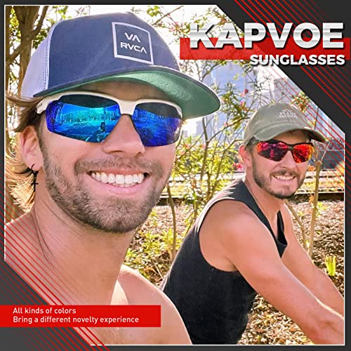 KAPVOE Sports Sunglasses Polarized Cycling Glasses Baseball Running Mountain Bike Triathlon Golf MTB for Men Women - K87 - Image 2