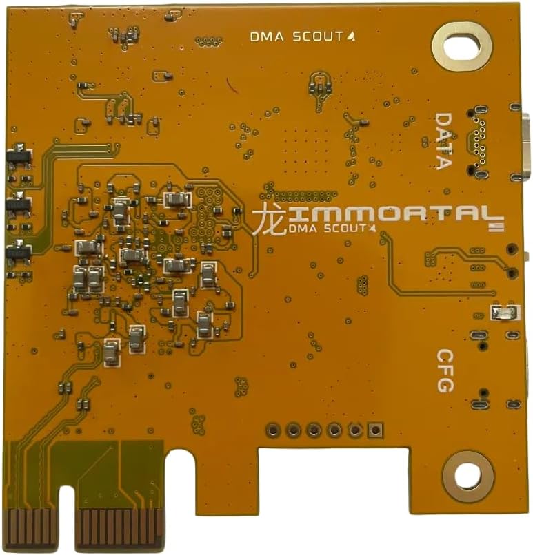 IMMORTAL DMA Card (XC7A35T) – PCILeech Compatible FPGA Board | USB-C/PCIe Direct Memory Access | Pre-Flashed Custom Firmware | Up to 275 MB/s | USB Firmware-Upgradable Artix-7 DMA Scout