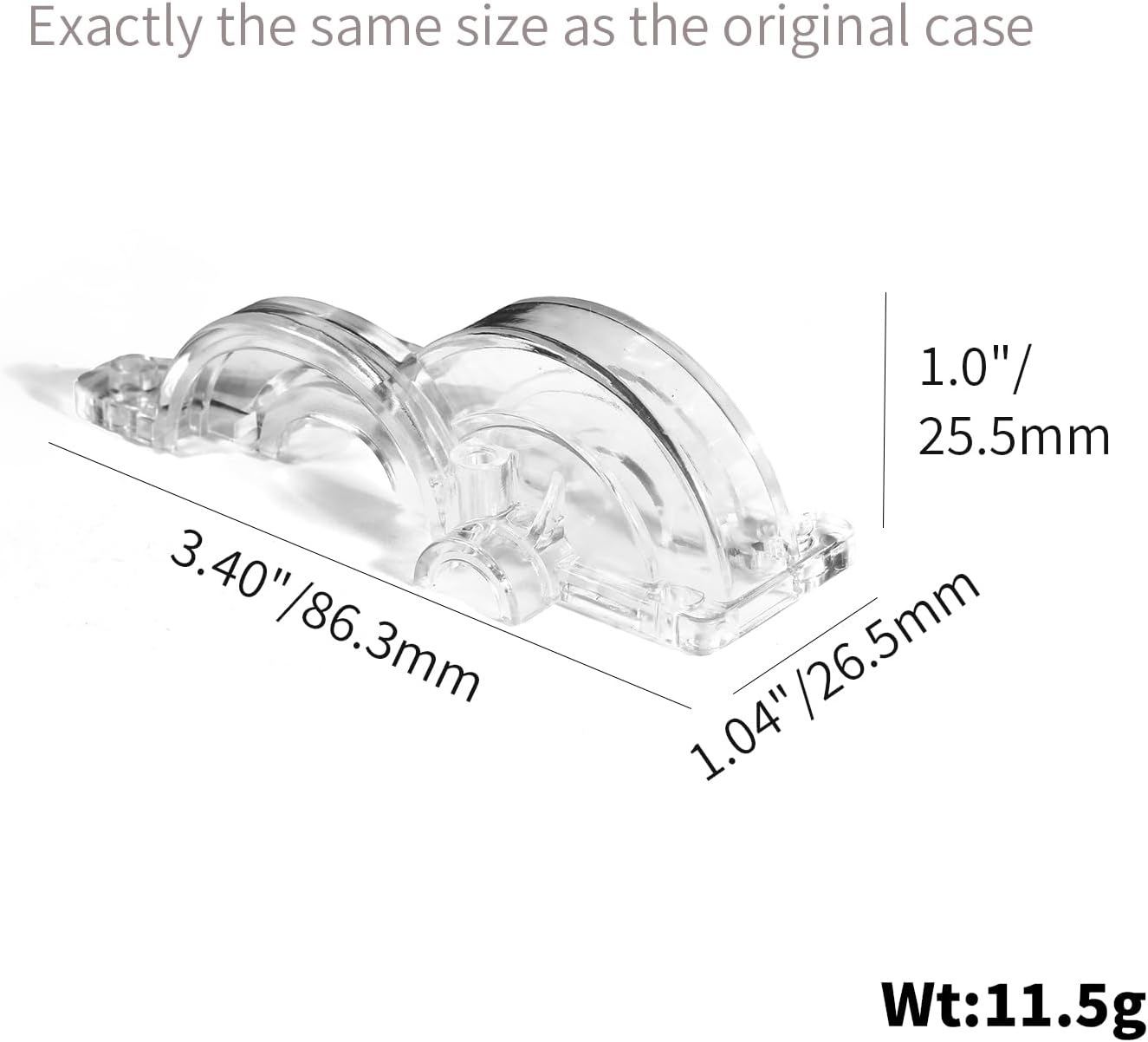 Transparent Spur Gear Covers,Clear Plastic Gearbox,Motor Gear Case,Main Gear Cover for Tamiya 1/10 RC Car TT02
