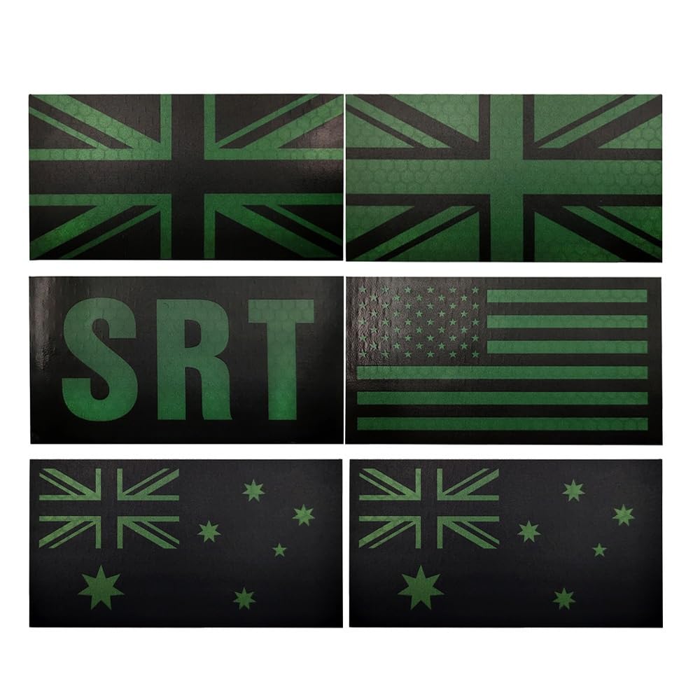 Patch réfléchissant infrarouge IR drapeau Royaume-Uni accessoires tactiques auto-agrippant