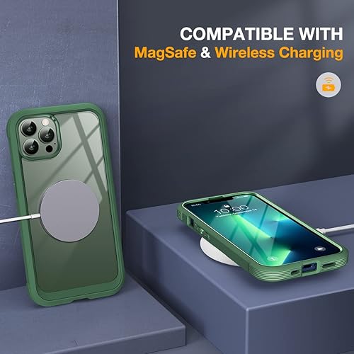 Miniatura 776 de Miracase Glass Series - Funda para iPhone 11 de 6.1 pulgadas, funda resistente de cuerpo completo mejorado con protector de pantalla de vidrio Negro