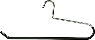 Rugged Metal Quilt Hanger, Box of 4 Open Ended Heavy Gauge Steel Bottom Hanger with Black Vinyl Non-Slip Coating for Pants Linens or Textiles by The Great American Hanger Company