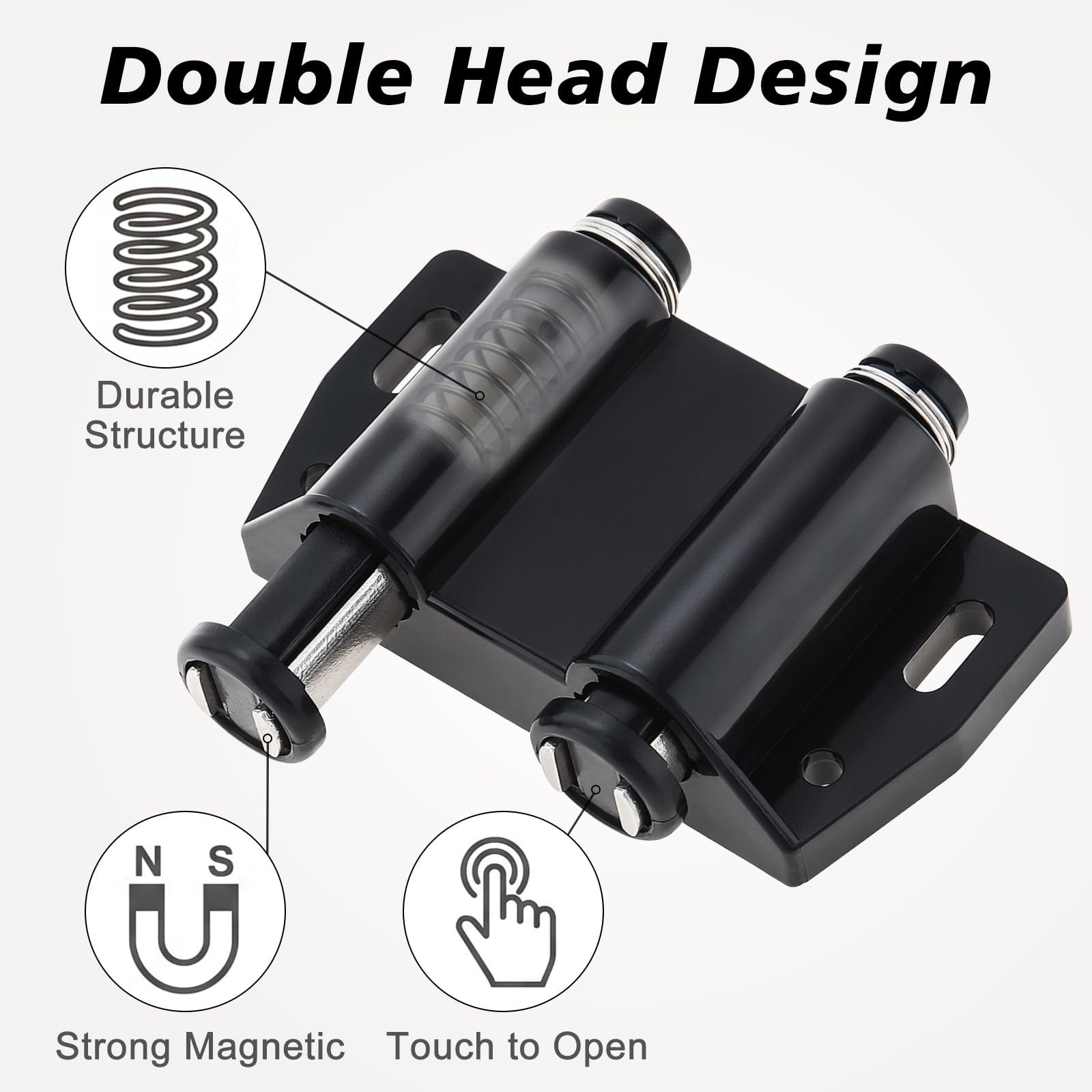 Magnetic Cabinet Latches - Push to Open -3