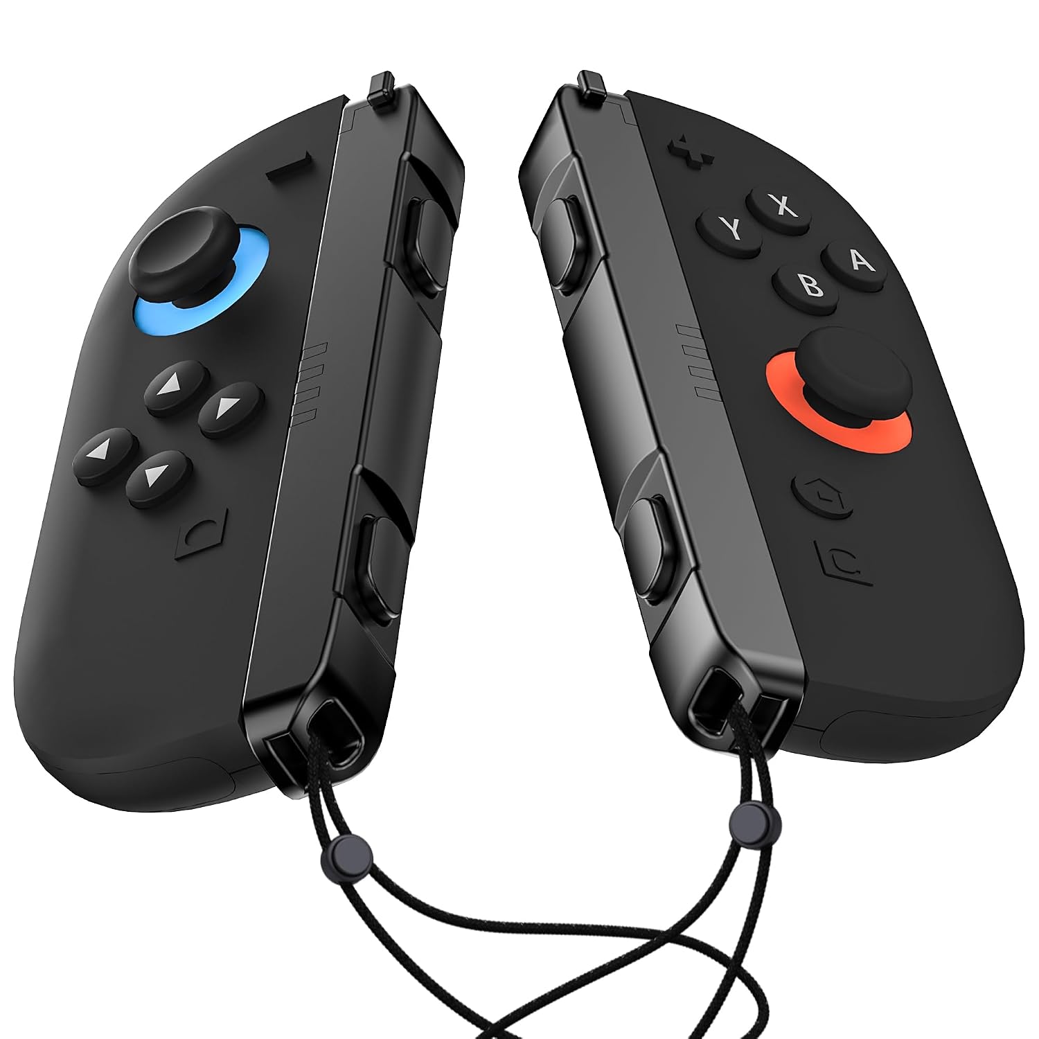 FUNDIARY Wrist Straps for Nintendo Switch 2 Controller Joycon Connecting Adater to Switch 2 Console - 2 Pack Lanyard Replacement Parts Accessories with Portable Connector for Switch 2 Joycons, Black