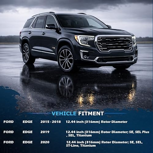 Miniatura 51 de Detroit Axle - Rotores de disco delantero de 10.827 in + pinza de freno lateral del pasajero de repuesto para Toyota RAV4 Prius V Lexus HS250H Scion