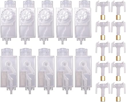 10PCS DX5 Ink Damper for TX800 XP600 Mimaki TS3 JV33 CJV30 TS5 JV2 Galaxy Inkjet Printer Dumper Filter Solvent Water Based