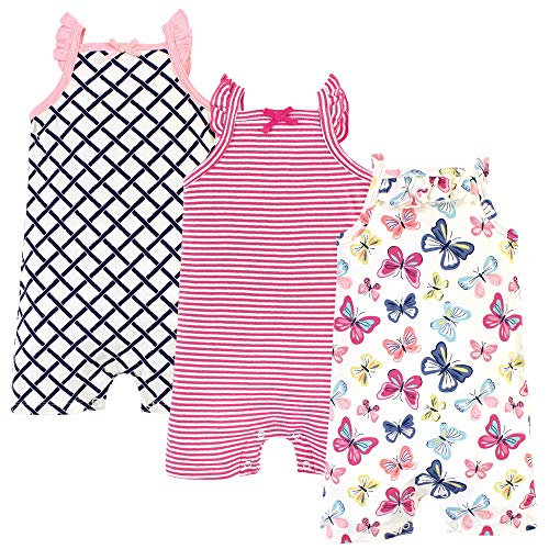 Image of Touched by Nature Baby Unisex Baby Organic Cotton Rompers