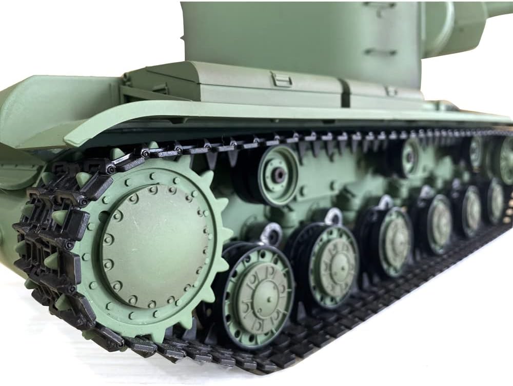 Modified 1/16 7.0 Soviet Kv-2 Henglong Rc Tank Gigant 3949 360° Turret Rotation Ir Bb Airsoft Barrel Recoil