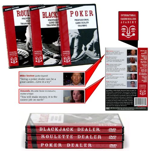 Trademark Poker Vídeos de entrenamiento de trato, juego de 3