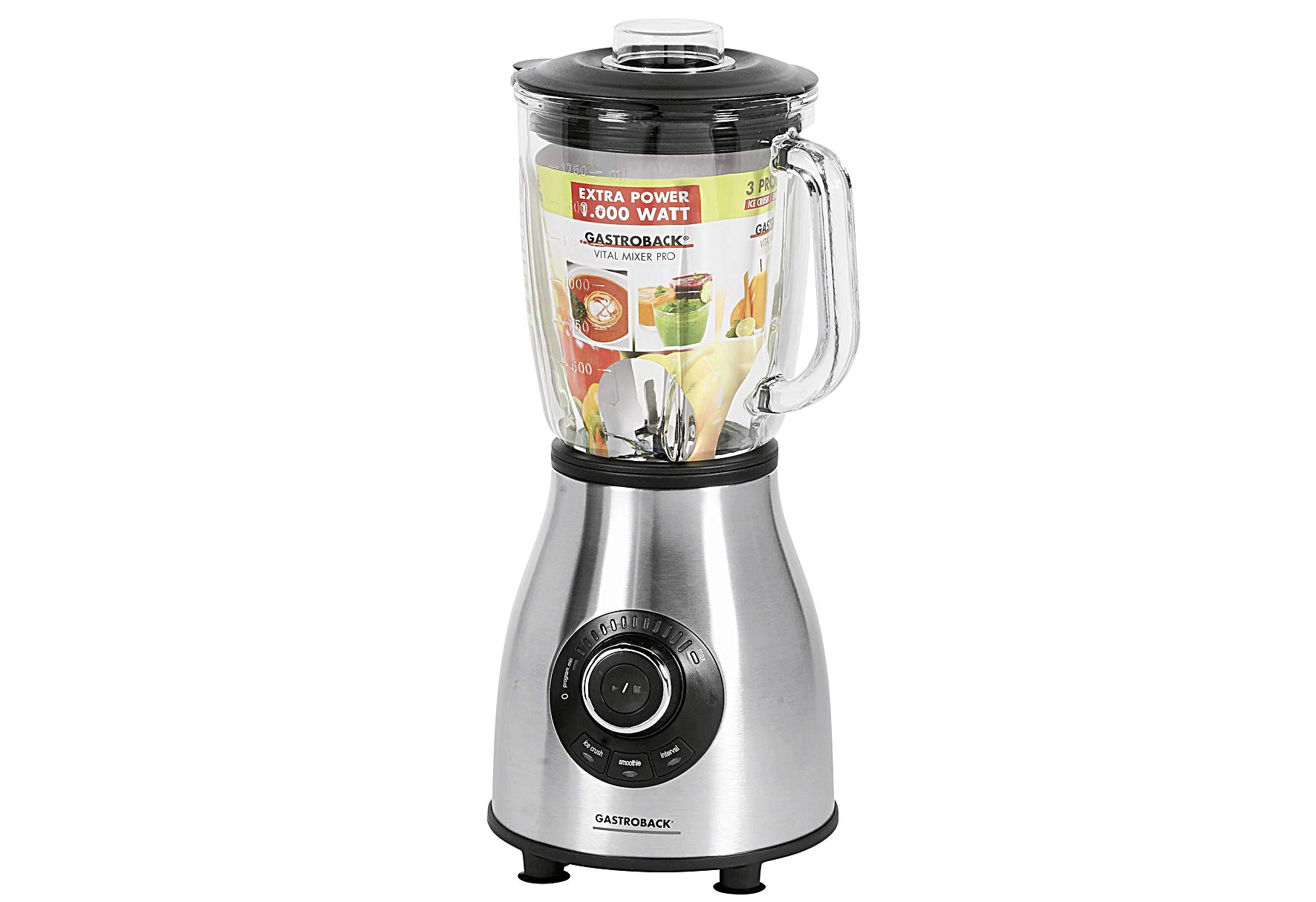 Gastroback Vital Mixer Pro frullatore 1,75 L Frullatore da tavolo Acciaio inossidabile 1000 W