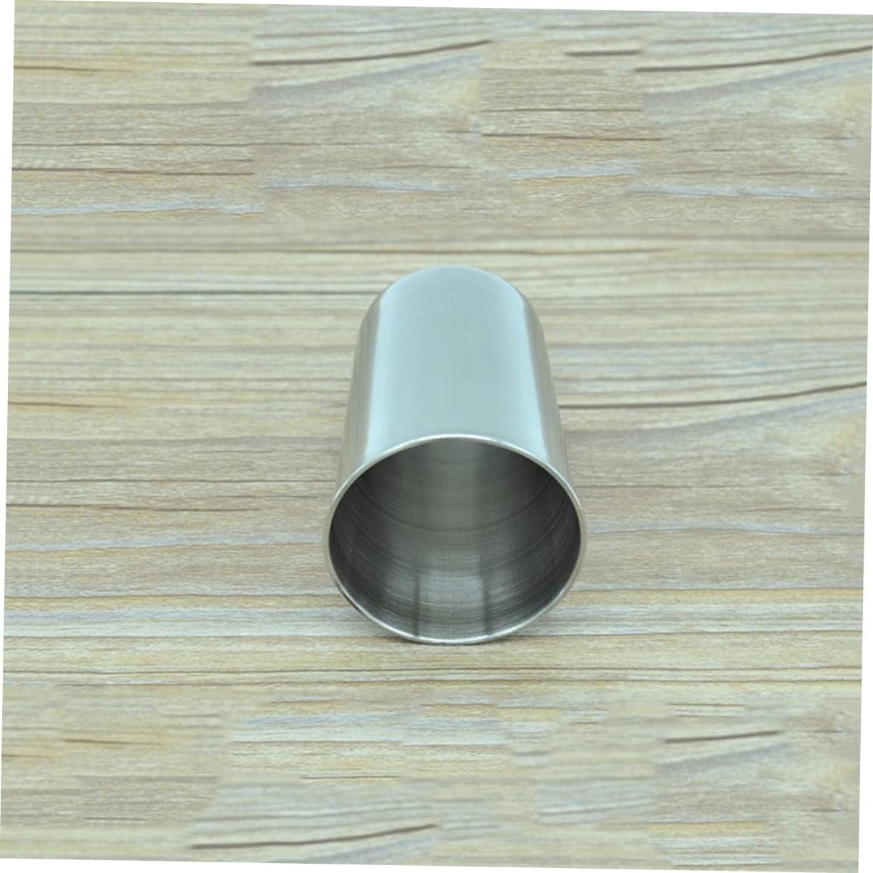 6pcs Stainless Steel Tumbler Cup for Bathroom Brushed Silver Multi-use Toothbrush and Beverage Cups Easy to Clean Water Tumblers for Home Parties and Travel